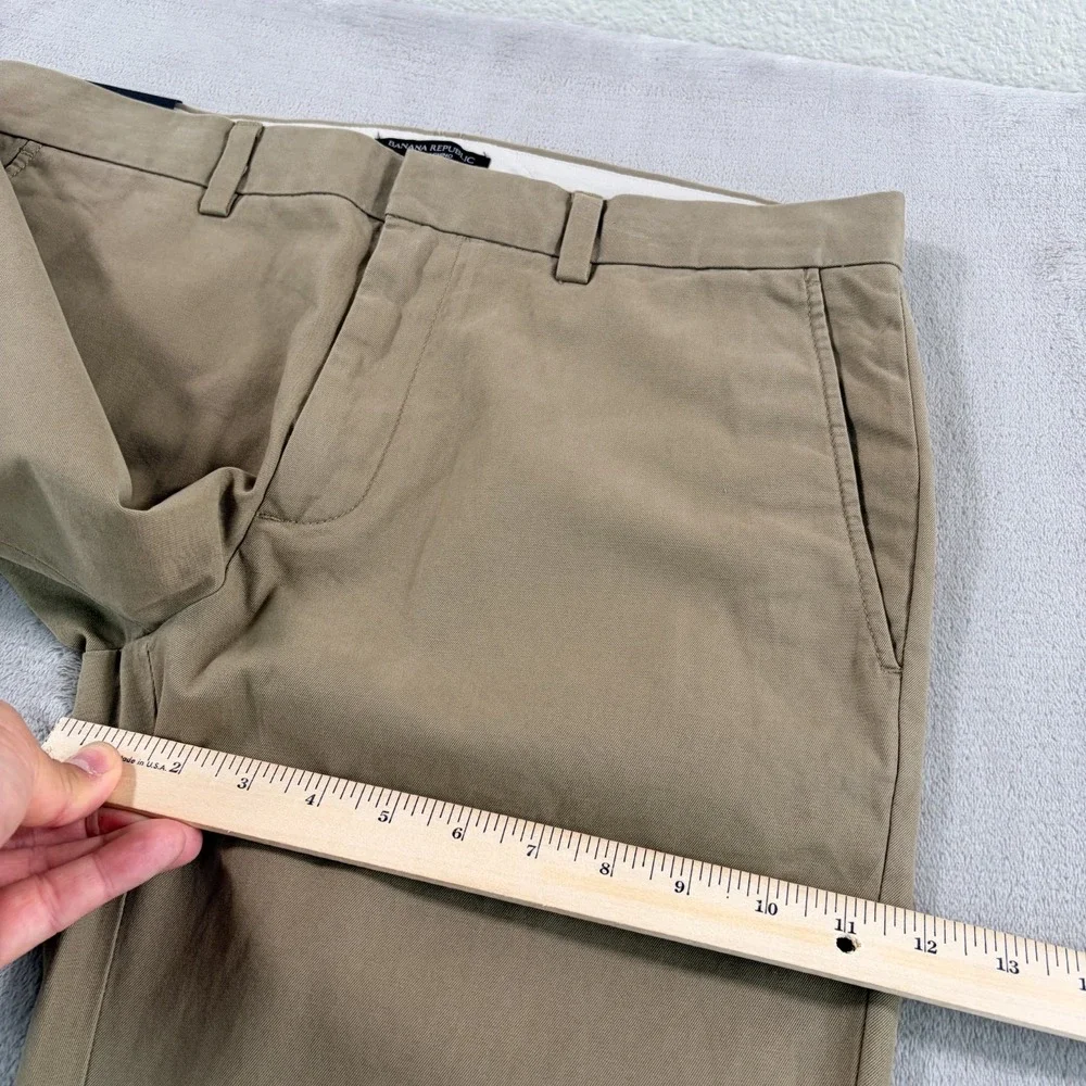 Banana Republic Fulton Chino Skinny Fit Pants in Beige Men Fits 34x31 Tag 33x32